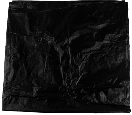 Veemoon 20pcs Large Black Garbage Bags Thickened 4-mil Disposable Refuse Bags for Home Kitchen Strong Waste Liners Household Trash Collection