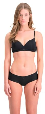 PUMA Damen Puma Women's Soft (1 Pack) Padded Bra, Schwarz, 75B