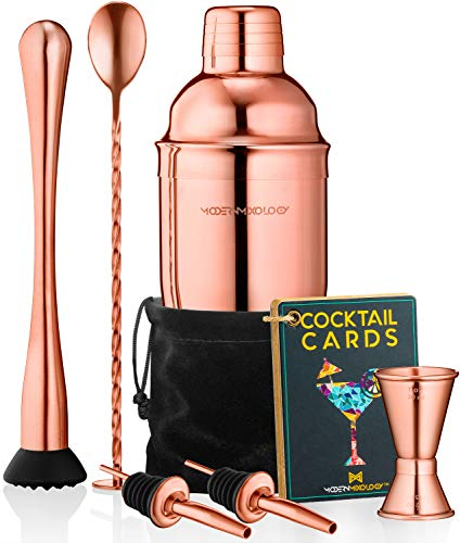 Juego de coctelera de coctelera Barman Kit - Cobre - Kb3