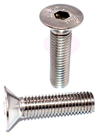 Senkkopfschrauben mit Innensechskant und Vollgewinde M8x20 DIN 7991 ISO 10642 Edelstahl A2 Stückzahl 25 Vollgewindeschrauben Senkschrauben