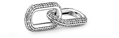 Pandora ME Styling Pavé Doppel-Link 799660C02 Colgante