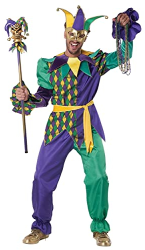 California Costumes Men's Deluxe Mardi Gras Jester X-Large
