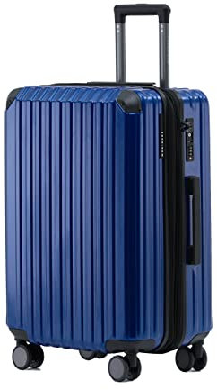 Münicase M816 TSA-Schloss Koffer Reisekoffer Trolley Kofferset Hardschale Boardcase (Diamondblau, Kleiner Koffer)