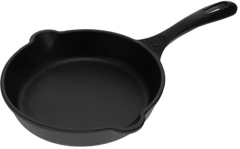 Victoria Padella in Ghisa Smaltata Induzione da 16,5cm, Adatta per, Fuoco, Barbecue, Forno, Vetroceramica e Gas, Cast Iron Skillet Senza Sostanze Tossiche, Senza PTFE e PFOA