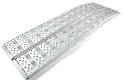 The Ramp People Pair of Curved Aluminium Loading Ramps 1360kg capacity 2.3m
