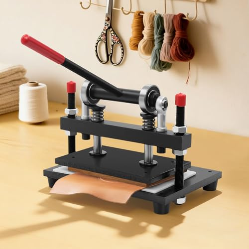 Leder-Schneidemaschine 26 x16cm, Manuelle Stanzmaschine, Leder Stanzmaschine, Stanzmaschine und Prägemaschine, Leder Stanzen Maschine Klicker Presse Schaumstoff Schneiden Papier