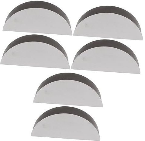 Cabilock Supporto in metallo, 6 pezzi, per scomparti, decorazione per matrimoni, picnic, negozio, supporto da tavolo, supporto per ventilatore, cucina, bar, in acciaio inox, controsoffitti modellati,