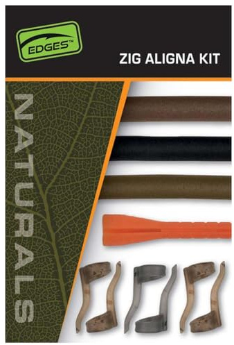 Fox Edges Naturals Zig Alingna Kit - Angelzubehör zum Karpfenangeln, Zubehörteile für Karpfenrigs, Karpfenzubehör