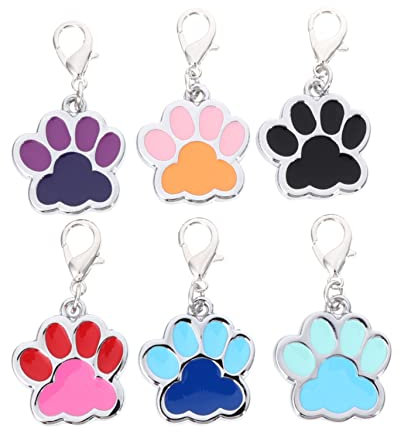 Beavorty 6St Haustier-Hundemarke Anhänger zum Aufhängen einer Tasche hundehalsbandanhänger ID-Tag-Charm Etiketten Hunde-ID-Tags Erkennungsmarke für Haustiere Charme Zinklegierung Die Liste