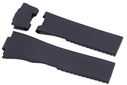 AMSOH Uhrenarmband aus Silikon für Ulysse-Nardin Marine, wasserdichtes Gummi-Uhrenarmband, Sport, 25 x 12 mm, Herrenuhren, Sport, 25*12mm, Achat