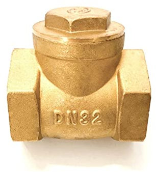 Ventil 1/2 3/4 1 2 3 4 Horizontales Rückschlagventil aus Messing Rückschlagventil mit Innengewinde aus Kupfer (Spezifikation: 1) (Size : 0.5 Inch)