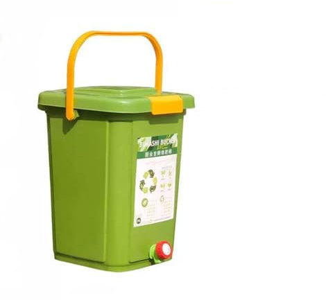 Compostador Jardín Kit básico de abono for Interiores All Seasons: contenedor de abono de 20 l (5 galones) for encimera de Cocina con Tapa Compostera Organica