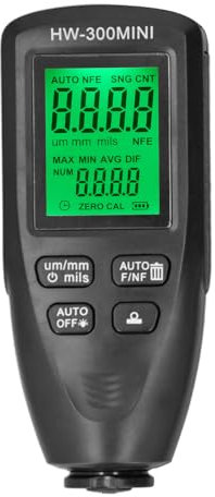 Lackdickenmessgerät, 0 Bis 2000 UM, Digitales Lackdickenmessgerät für Autos, Lackdickenmessgerät für Gebrauchtwagenkäufer, Hochpräzises Lackdickenmessgerät mit 1 UM Auflösung