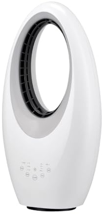 Max Star Ventilatore senza pale con telecomando a 3 velocità purificatore d'aria oscillante timer luci LED silenziose e potenti casa ufficio camera da letto