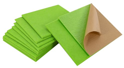 12 Stück Akustikplatten Selbstklebend Hoher Dichte, Schallabsorber Wand für Wanddekoration und Akustische Behandlung Schallschutz Schalldämmung Wand für Decken Akustikpaneele (Grün)