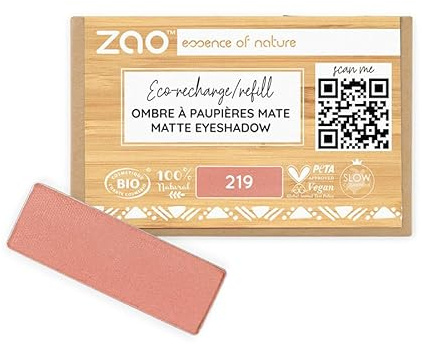 Zao Recharge rectangle Eye Shadow 219 Terre cuite rose