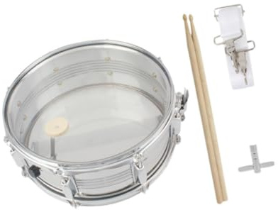Oshhni Kit rullante Pelle rullante 14 pollici Ausilio didattico Robusto cinturino Strumento per l'apprendimento Percussioni per principianti Bambini Bambini
