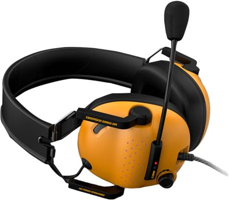 Noise-Cancelling Gaming Headset with Microphone Corded Gaming Headphone Connector for PC Headset Laptop Desktop
