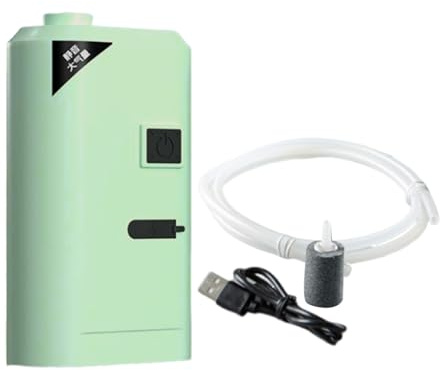 Pompe À Air pour Aquarium - Portable Silencieuse USB pour Bassin à Poissons,Système d'Aération pour Aquaculture Hydroponie Bassin Étang Reptiles