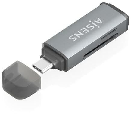 Lector de Tarjetas Externo Aisens ASCR-2A09-GR- USB 3.1