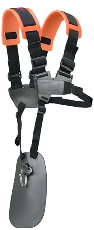 Sabel GmbH, 6-903NV, Doppel Schultergurt, Tragegurt, Profi Schulterriemen für Motorsense, Trimmer, Rasentrimmer, Freischneider, Gartenarbeit, Zubehör für Motorsense