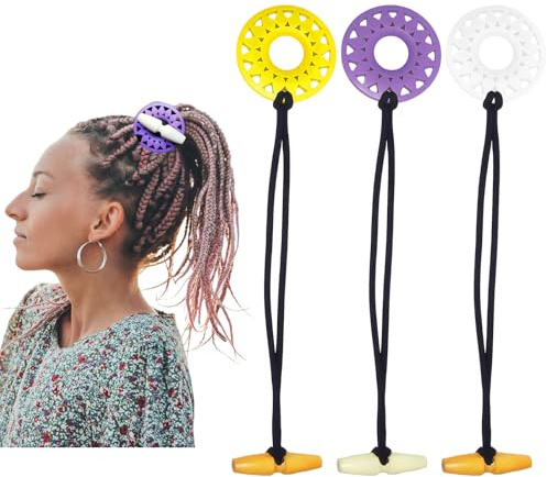GWAWG 3 Pcs Elastic Dreadlock Hair Tie Dreadlock Accessories Extra Long Elastic Hair Tie for Men and Women Ponytail Holders Lock Hairband Ties for Long Dreads Braids Curly Hairs (Light Colour)