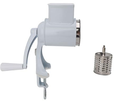 Hamwesh Molino Manual de Grano de Mano, Molinillo de Maíz de Manivela de Acero Inoxidable con Abrazadera de Mesa para Nueces Trigo y Maíz (estilo 1)