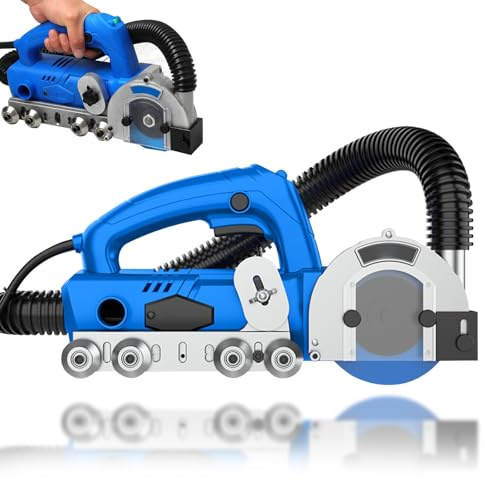 Electric Tile Joint Cleaning Machine with 1200W Motor and Dust Bag for Porcelain Floor Seam and Hard Cement Cleaning