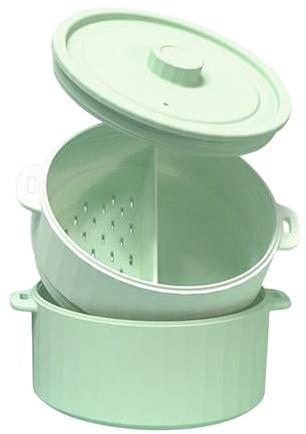 Vaporera Microondas Para Cocinar - Plegable Antiadherente Silicona - Cuenco Vaporera Para Cocinar Microondas | Para Preparación De Comidas Almacenamiento Pasta Hogar Freidora De Aire