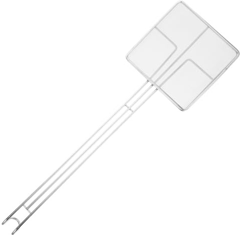 BAZEITFLOW Colador de Malla Fina Cuadrado Acero Inoxidable Espumadera Cocina Filtro Aceite para Freír y Escurrir Pasta