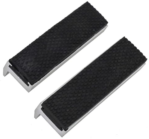 MoSundi Ganasce morbide per cuscinetti per protezioni multiuso per qualsiasi morsa metallica, lega di alluminio con gomma, confezione da 2, compatibili con morse da 3/4/5/6/8 pollici