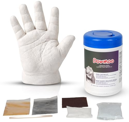 Generico Kit Calco Mani 3D – Alginato Per Calchi con Polveri Modellanti, Set Impronte Neonato, Family Hand Casting Kit per Impronte Mani e Piedi Neonati