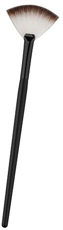 Piccolo pennello da trucco a forma di ventaglio per guance, viso, cipria, fondotinta, fard, terra.