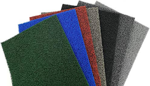 Nicoman Door Mat｜Easy-Clean & Dirt-Trapper Barrier Doormat｜Non-Shedding & Jet-Washable Outdoor Spaghetti Doormats｜A Practical Alternative To Coir Door Mats (60x40cm,Red & Black)