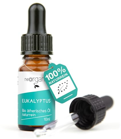NeoOrganic® Bio-Eukalyptusöl (Eucalyptus Radiata) 100% naturreines ätherisches BIO-Öl – 10ml