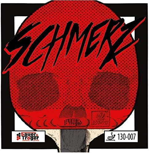 Tischtennis Belag | Lange Noppe Schmerz | Rot, Schwarz | OX, 0,5 | Sauer & Tröger