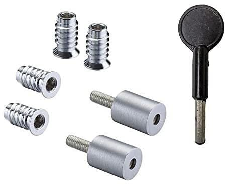 Quality Roller Sash Window Stop Restrictor for Child Safety and Security - Comes with Key Included (Satin Chrome)