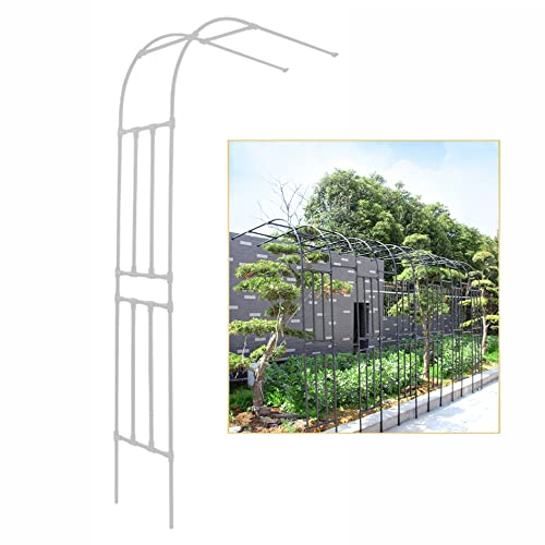 YYHJ Rosenbogen aus Metall,Garten Torbogen Rosen Pflanze Rosenbögen,Halbbogen Rankhilfe Rosenhilfe,Hochzeitsbogen Kletterpflanzen Pergola,für Indoor Outdoor Terrasse Spalier Braut Party Dekoration