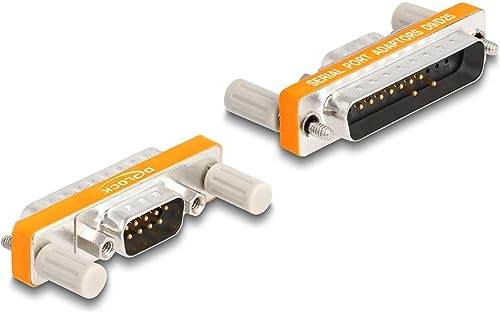DELOCK ADAPTADOR D-SUB 9 PINES MACHO MIT TUERCAS A D-SUB 25 PINES MACHO MIT TORNILLOS