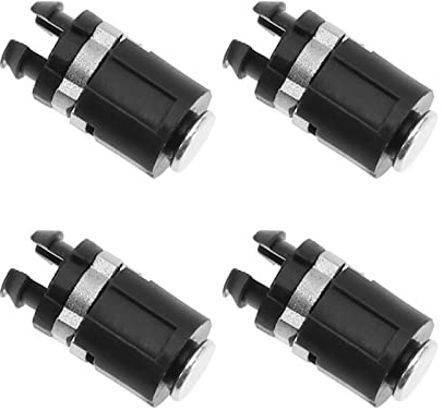 eMagTech 4PCS Hinge Axle Spindles Compatible with Gameboy Advance SP Console System Video Games Replacement Accessories 12x5.7mm Black