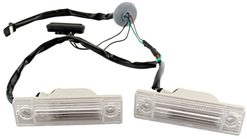 STARKIT PERFORMANCE - Botón de apertura de maletero compatible con Chevrolet Cruze, Orlando (2008-2018) con interruptor e iluminación de matrícula| 95107229| 95233776| 95961097
