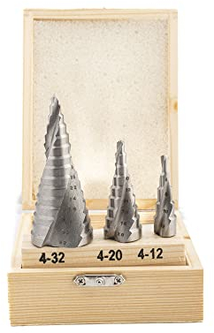 3-Satz Ferrcan-Stufenbohrer HSS M2 für Eisen, Eisenmetalle, Kunststoff etc.