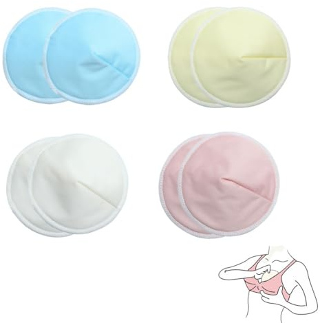 BZKSER Bambus Stilleinlagen - 8Pcs Stillen Nippel Pad für Mutterschaft Stilleinlagen Waschbare Wiederverwendbare Brustpolster