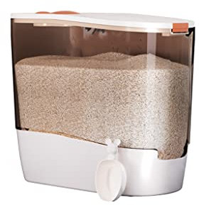 NAKEAH GYJ Rice Bucket Household Insect-proof Moisture-proof Rice Cylinder Sealed Flour Pet Cat And Dog Food Storage Bucket Rice Box High capacity (Size : 10kg)
