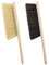 Zimoer 2 cepillos de mano, cepillo para el polvo, cepillo suave con mango de madera, cepillo de limpieza, adecuado para camas, sofás, muebles, ropa y batidor de nieve, agujeros en el mango de la