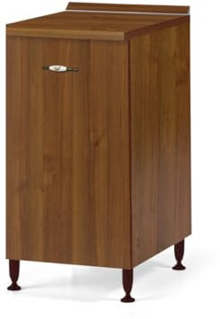 Linea Azzurra Base 40 Mobili Cucina Componibile con 1 Anta e 2 Ripiani in Legno Made in Italy H85xL40xP50 cm Elegante Funzionale Facile da Montare (Noce Antico)