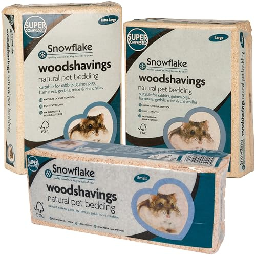 STORM TRADING GROUP Small Animal Pet Bedding Wood Shavings | With Odour Control Pet Bed Substrate Dust Extracted Ideal For Hamster, Gerbil, Mouse & Rabbit