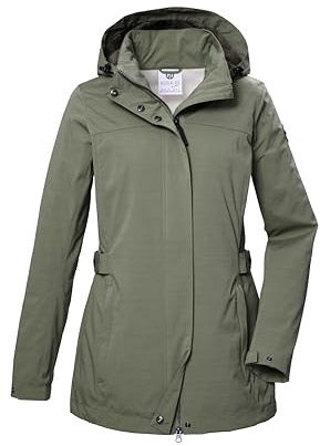 G.I.G.A. DX Dam softshelljacka/utomhusjacka med dragkedja huva GS 75 WMN SFTSHLL JCKT, olivgrön, 44, 42695-000