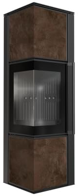 KRATKI TORA Poêle à bois en acier M8 kW Ø 150 mm fritté à quartz avec revêtement noir