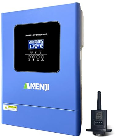 6200W Solar Hybrid Wechselrichter 48V 120A MPPT Parallelfunktion mit bis Arbeitet ohne Batterie, 6200W Solarwechselrichter Reiner Sinus 230V mit 500Vdc PV Eingang & WLAN,für Lithiumbatterien